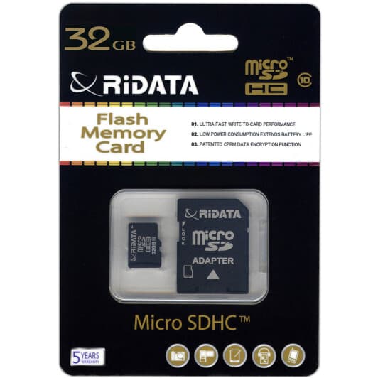 Карта пам’яті RiDATA microSDHC 32 ГБ