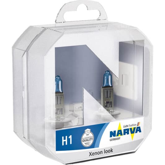 Автолампа Narva Range Power White H1 P14,5s 55 W прозоро-блакитна 486412box