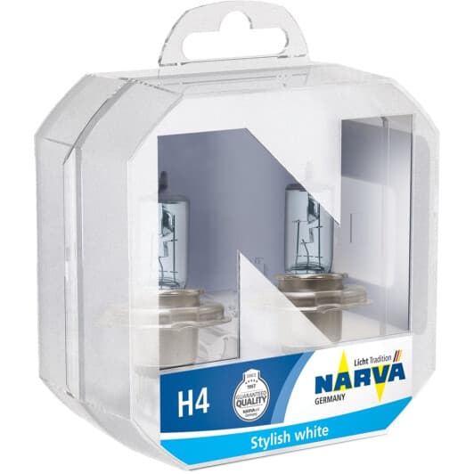 Автолампа Narva Range Power Blue+ H4 P43t 60 W прозоро-блакитна 486772box
