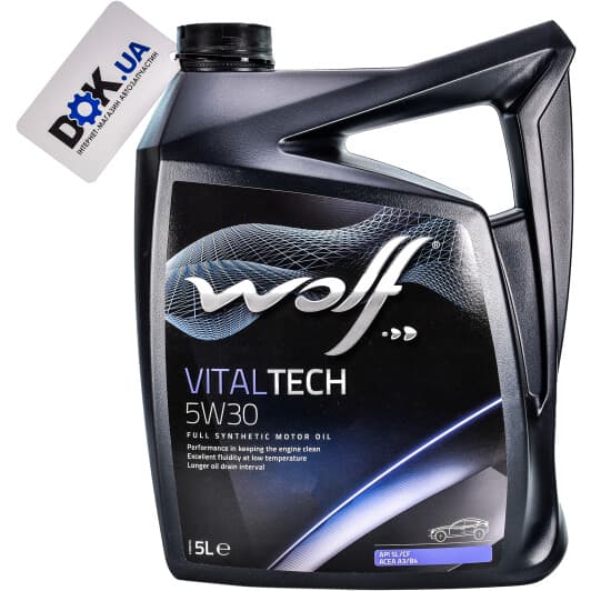 Wolf Vitaltech 5W-30 (5 л) моторна олива