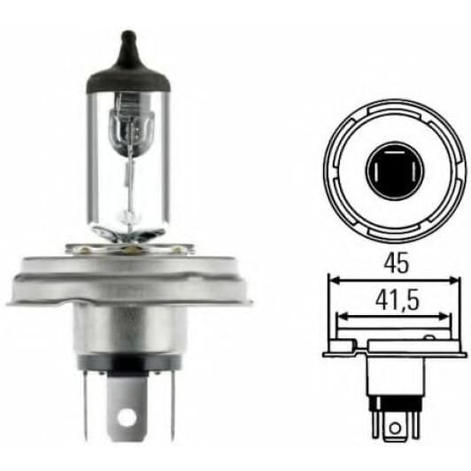 Автолампа Behr Hella R2 (Bilux) P45t 45 W прозрачная 8GD002088141