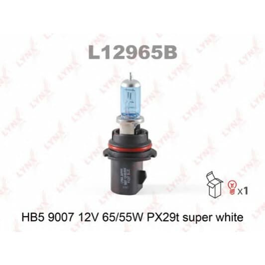 Автолампа Lynxauto HB5 PX29T 65 W синяя L12965B