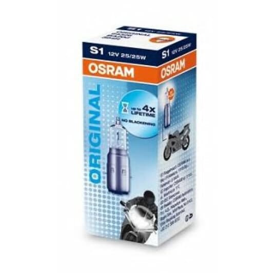 Автолампа Osram S1 BA20d 25 W прозора 64326
