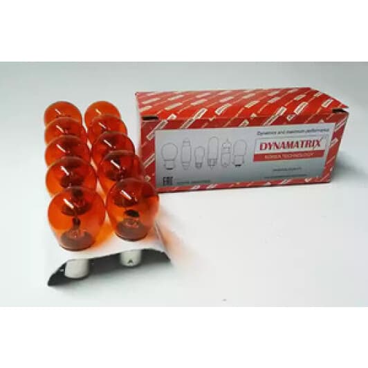 Автолампа Dynamax PY21W BAU15s 21 W помаранчева DB7507