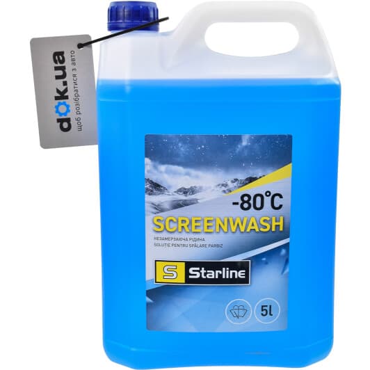 Концентрат омывателя Starline зимний -80°С 5 л, (NASW80-5)