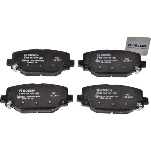 0986494767 Bosch Гальмівні колодки