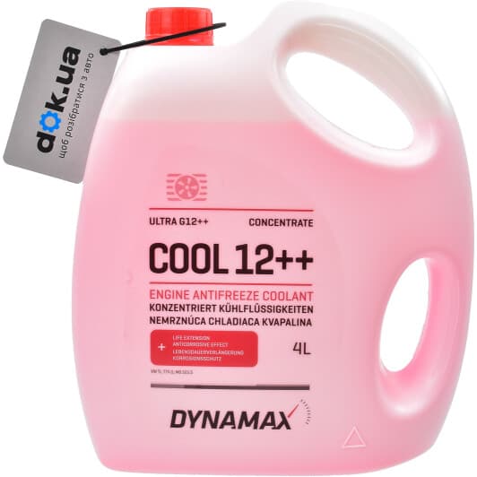 Dynamax Cool Ultra G12++ червоний 4 л (500160) концентрат антифризу