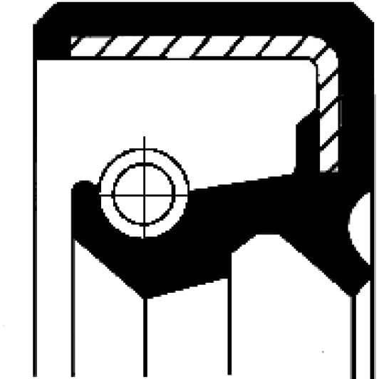 12000444 Corteco Сальник первинного вала