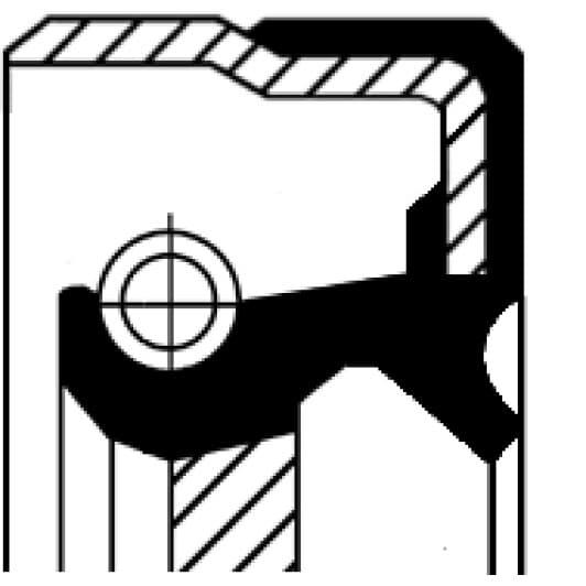 12012045 Corteco Сальник колінчастого вала