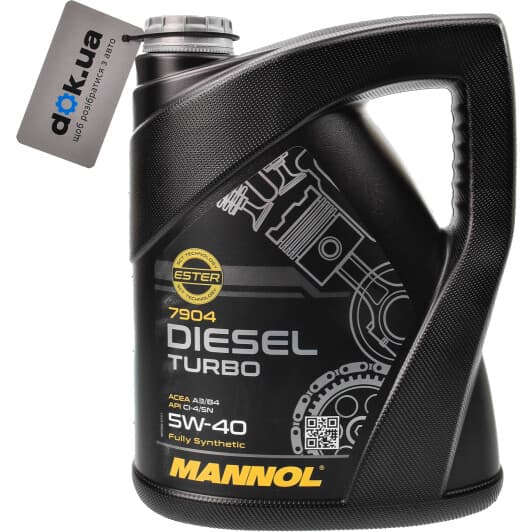 Mannol Diesel Turbo 5W-40 (5 л) моторное масло