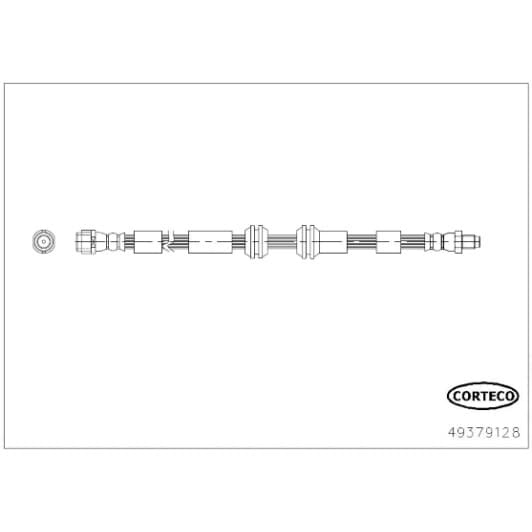 49379128 Corteco Тормозной шланг