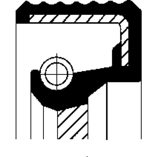 07015547 Corteco Сальник первичного вала