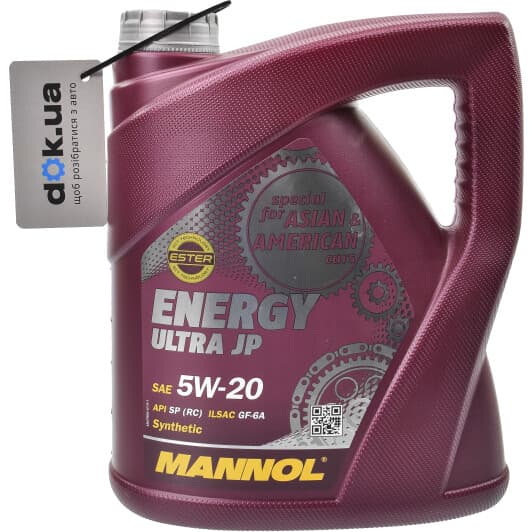 Mannol Energy Ultra JP 5W-20 (4 л) моторна олива