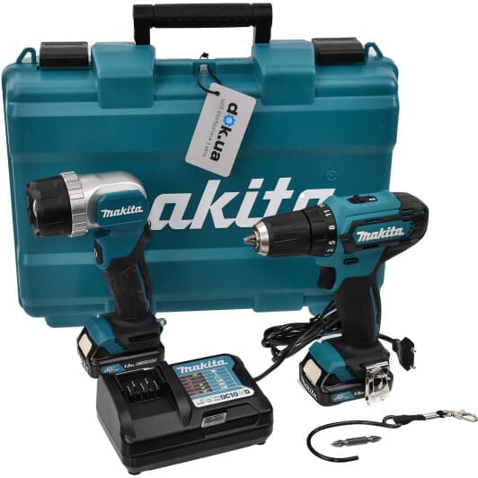 Шуруповерт Makita аккумуляторный DF333DWYE (2 аккумулятора + ЗУ + чехол)