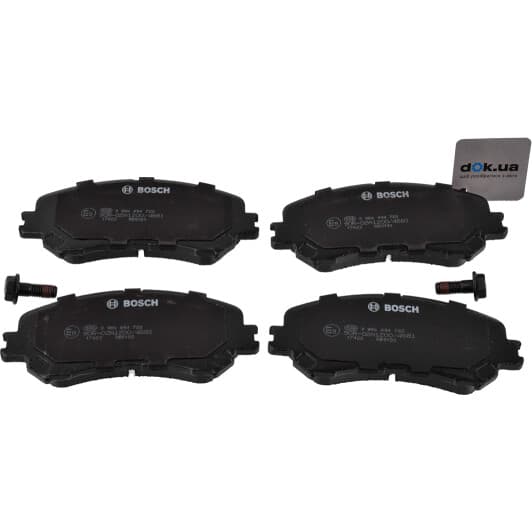 0986494722 Bosch Тормозные колодки