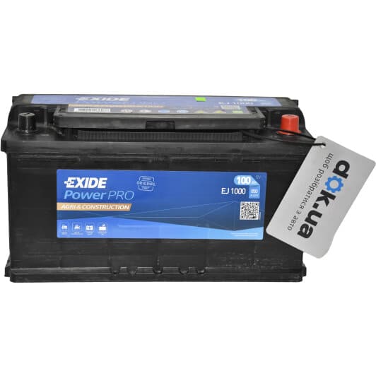 Аккумулятор Exide 6 CT-100-R Power Pro Agri EJ1000