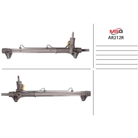 ar212r MSG (відновлення) Рулевая рейка для Alfa Romeo 159