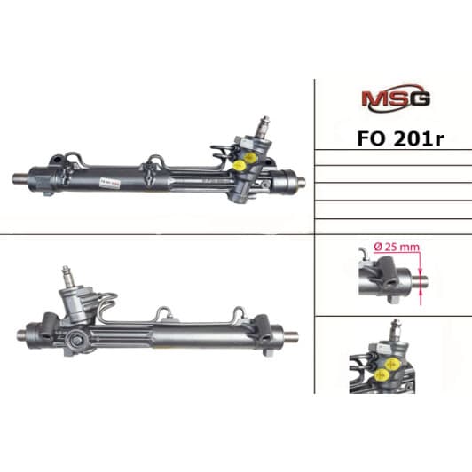 fo201r MSG (відновлення) Кермова рейка