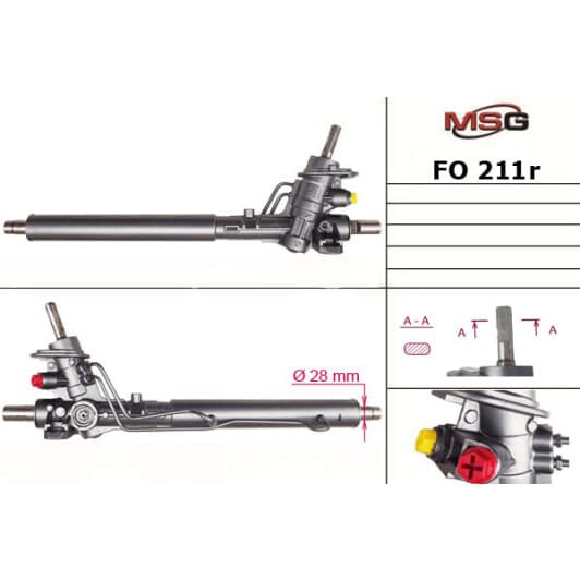 fo211r MSG (відновлення) Рулевая рейка