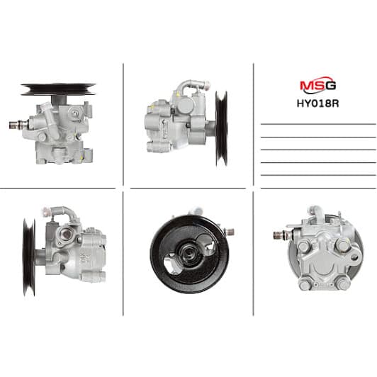 hy018r MSG (відновлення) Насос ГУР для Hyundai Pony