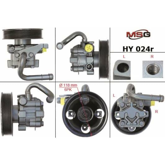 hy024r MSG (відновлення) Насос ГУР