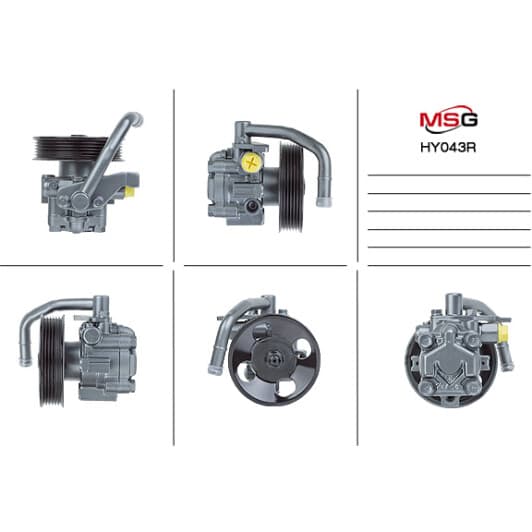 hy043r MSG (відновлення) Насос ГУР для Hyundai Getz