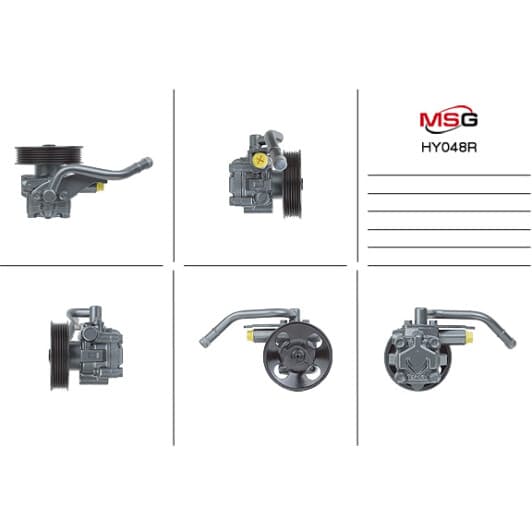 hy048r MSG (відновлення) Насос ГУР для Hyundai Matrix