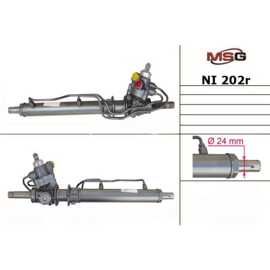 ni202r MSG (відновлення) Кермова рейка для Nissan Almera