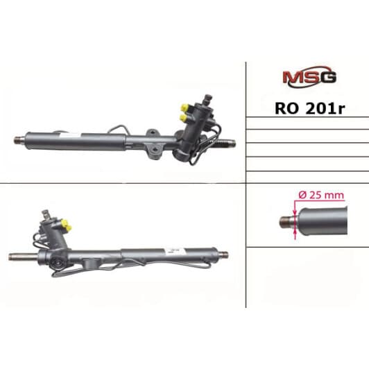 ro201r MSG (відновлення) Кермова рейка для Rover 25