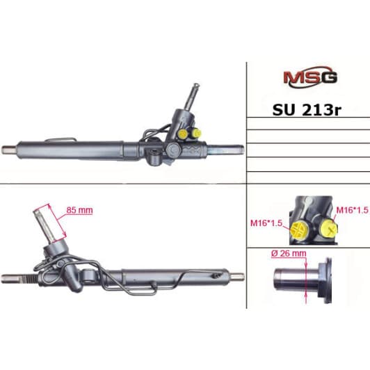 su213r MSG (відновлення) Рулевая рейка для Subaru Legacy