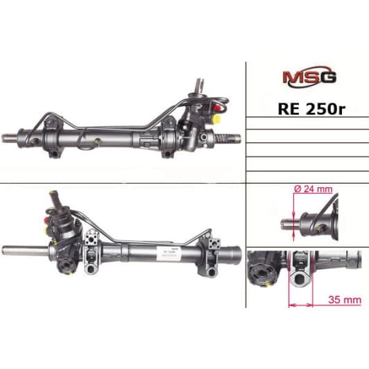 re250r MSG (відновлення) Кермова рейка для Renault Kangoo