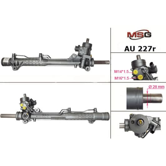 au227r MSG (відновлення) Кермова рейка для Audi A6