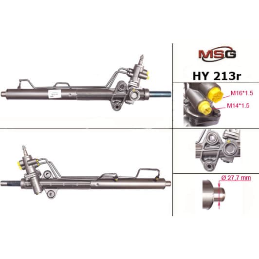 hy213r MSG (відновлення) Кермова рейка для Hyundai H-1