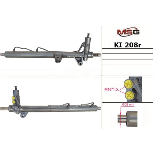 ki208r MSG (відновлення) Рулевая рейка для Kia Sorento