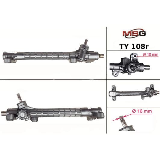 ty108r MSG (відновлення) Рулевая рейка для Toyota Corolla