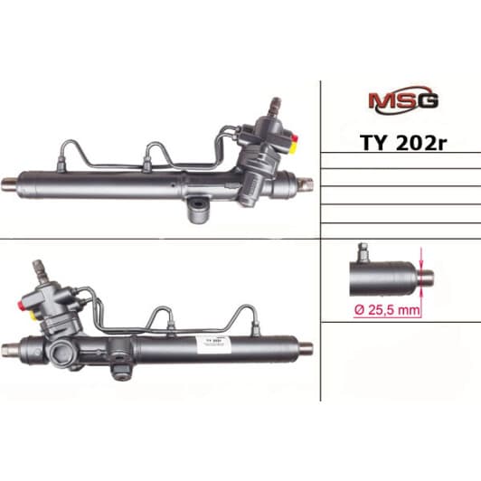 ty202r MSG (відновлення) Кермова рейка для Toyota Carina