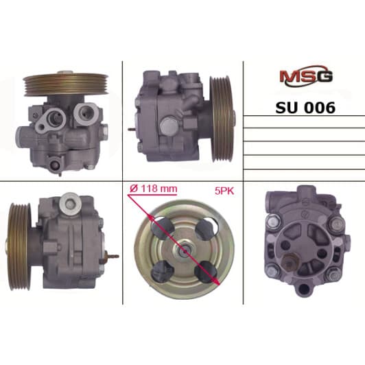 SU006 MSG Насос ГУР для Subaru Impreza