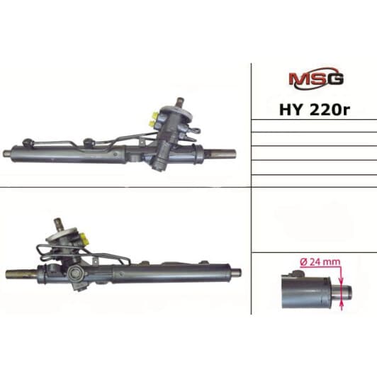 hy220r MSG (відновлення) Рулевая рейка для Hyundai Getz