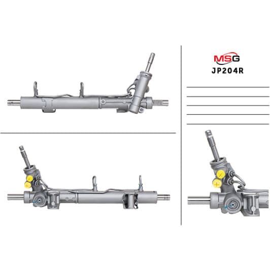 jp204r MSG (відновлення) Кермова рейка для Dodge Caliber