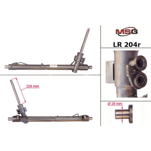 lr204r MSG (відновлення) Рулевая рейка для Land Rover Freelander