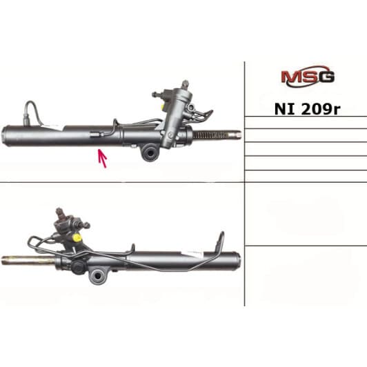 ni209r MSG (відновлення) Рулевая рейка для Nissan Murano