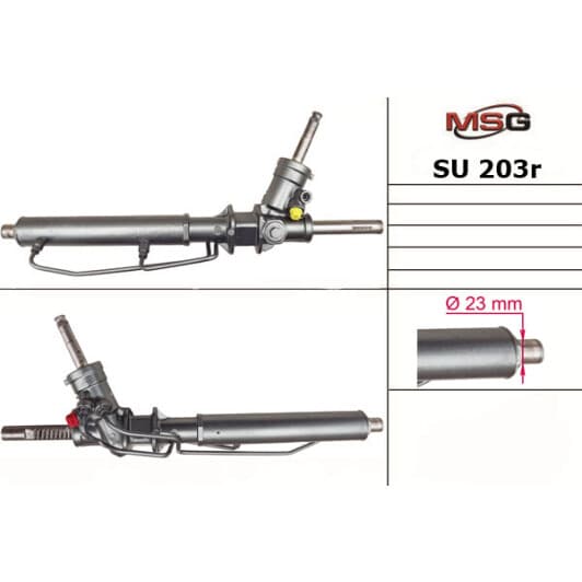 su203r MSG (відновлення) Рулевая рейка для Subaru Forester