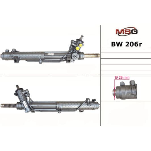 bw206r MSG (відновлення) Рулевая рейка