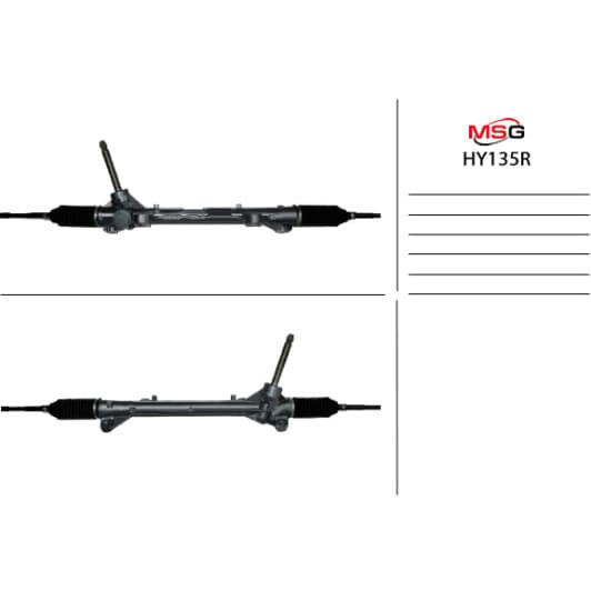 hy135r MSG (відновлення) Рулевая рейка для Hyundai Elantra