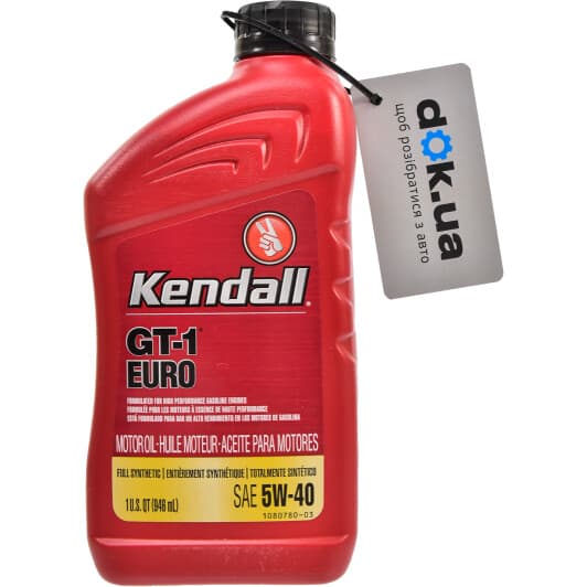 Олива Kendall GT-1 EURO Premium Full Synthetic 5W-40