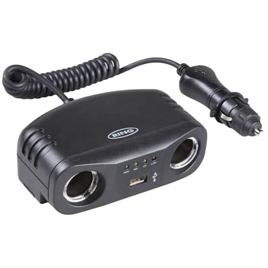 Разветвитель прикуривателя с USB Ring 2 в 1 + USB RMS7
