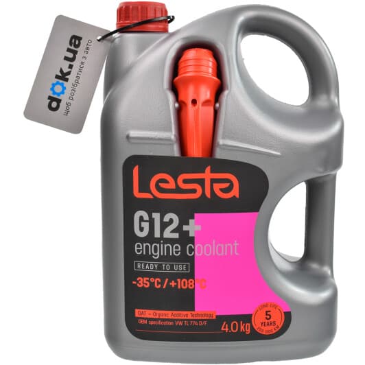 LESTA G12 красный -35 °C, 4 л готовый антифриз