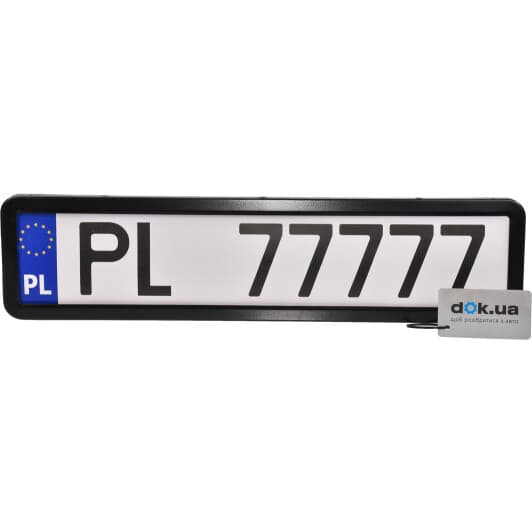 Рамка номерного знака Elegant EL100568 колір чорний глянсовий