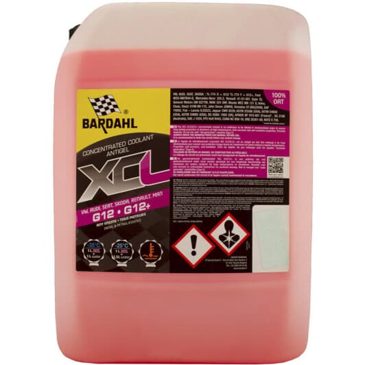 Концентрат антифриза Bardahl XCL G12/G12+ красный