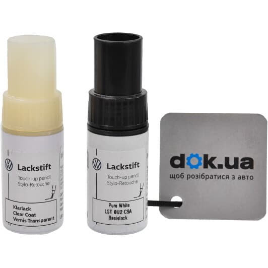Оригінальний ремонтний комплект ЛФП кузова VAG Touch-up Pencil Set LST 0U2 C9A білий